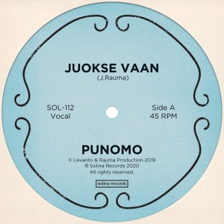 Punomo_Juokse Vaan_Single_Solina Records_front cover